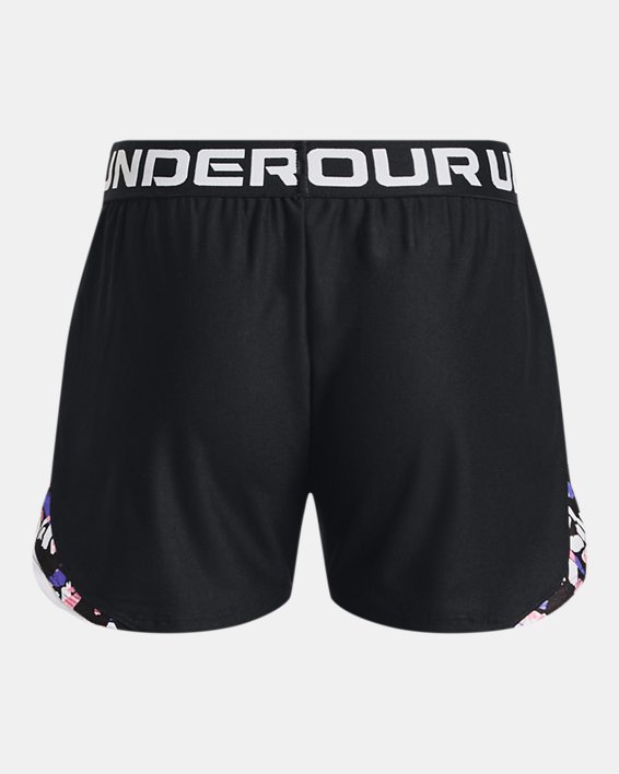 Girls' UA Play Up Tri-Color Shorts in Black image number 1